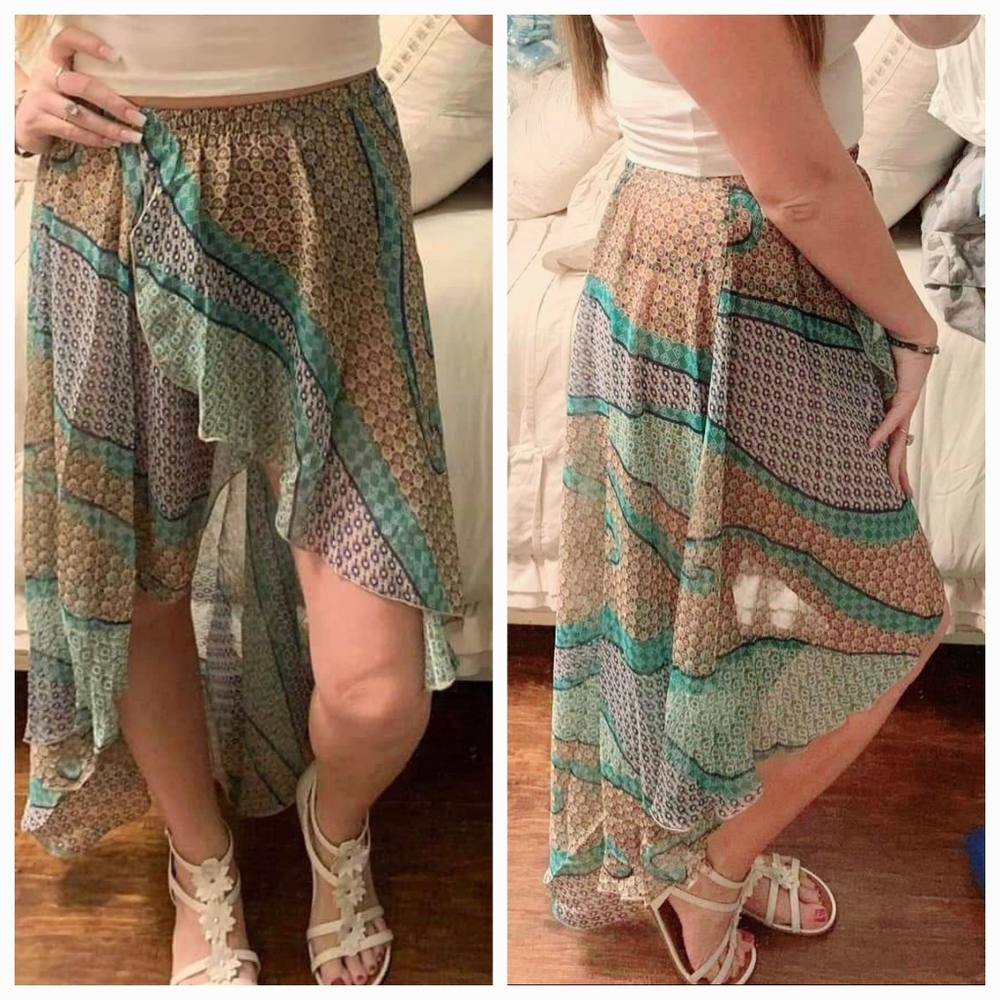 Hi-Low Boho Skirt